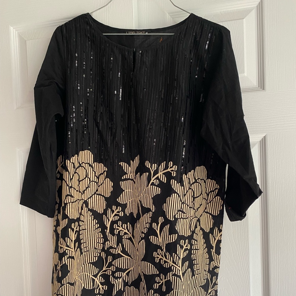 Limelight black kurti pankistani dress - Picture 2 of 5